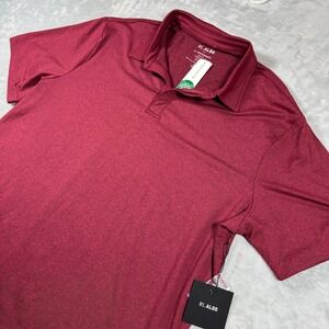 01.ALGO Shirt Mens XL Red Jack Performance Polo Quick Dry Moisture Wicking NEW